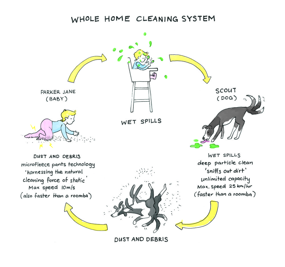Cleaning Diagram
