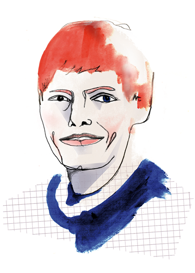 Illustrators, Illustrated: Portrait of Katrin Stangl by Sarah von der Heide